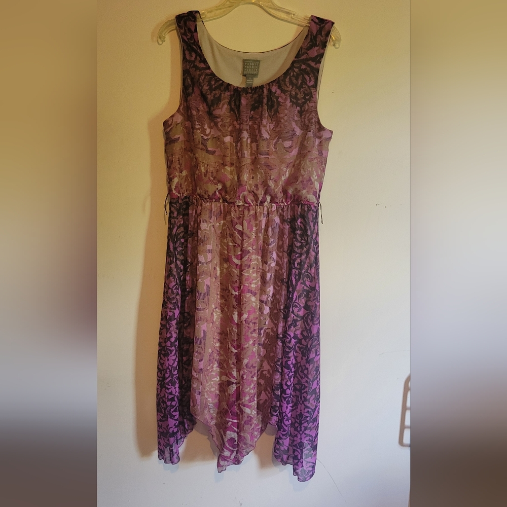 Elegant Purple Sleeveless Dress